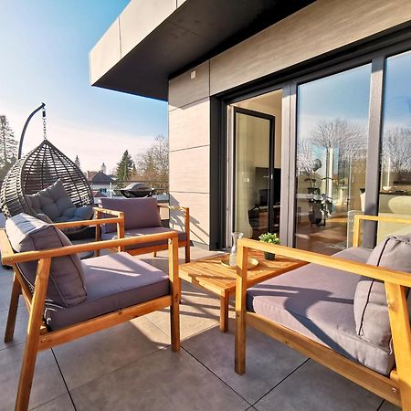 シュトラウビングFynbos Penthouse Deluxe, Balkon, Parkplatzアパートメント エクステリア 写真