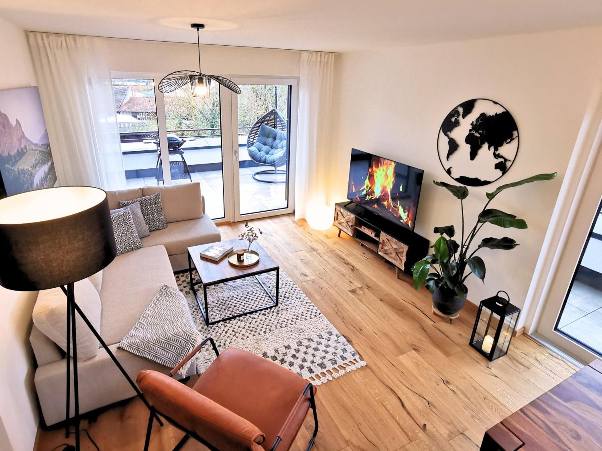 シュトラウビングFynbos Penthouse Deluxe, Balkon, Parkplatzアパートメント エクステリア 写真