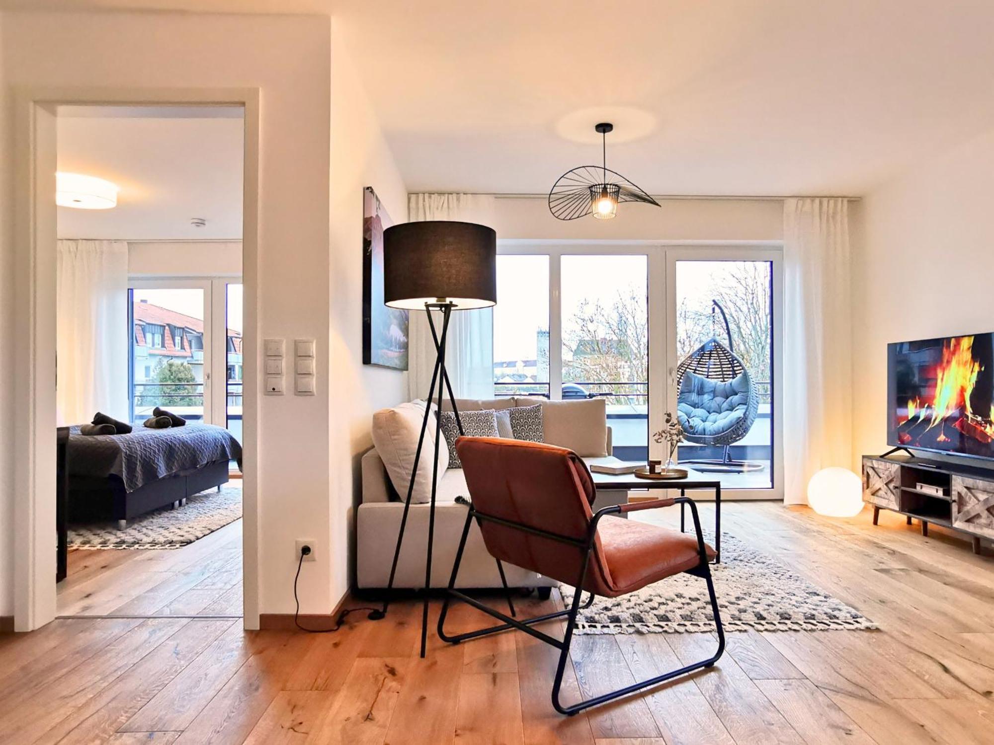 シュトラウビングFynbos Penthouse Deluxe, Balkon, Parkplatzアパートメント エクステリア 写真