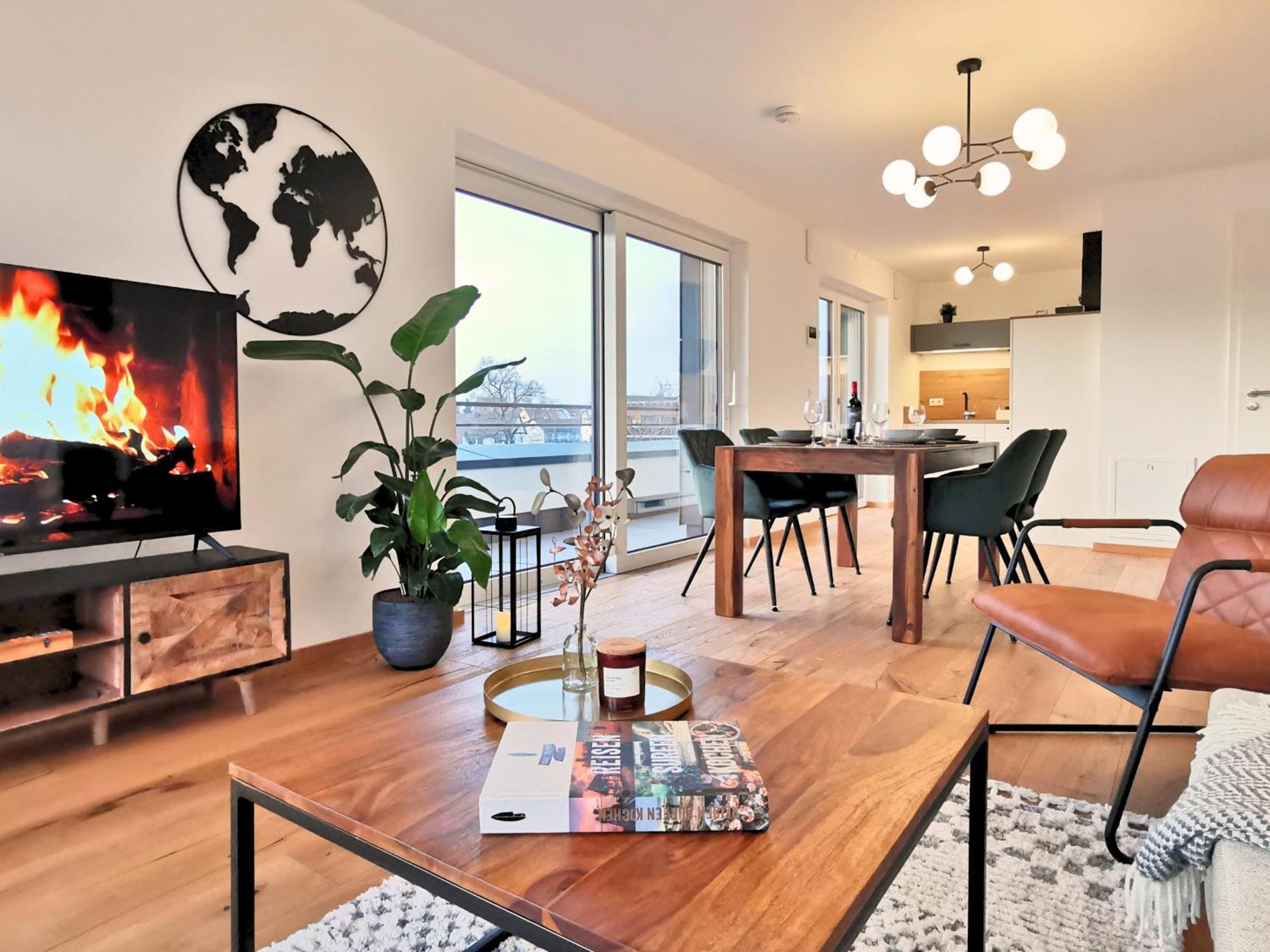 シュトラウビングFynbos Penthouse Deluxe, Balkon, Parkplatzアパートメント エクステリア 写真