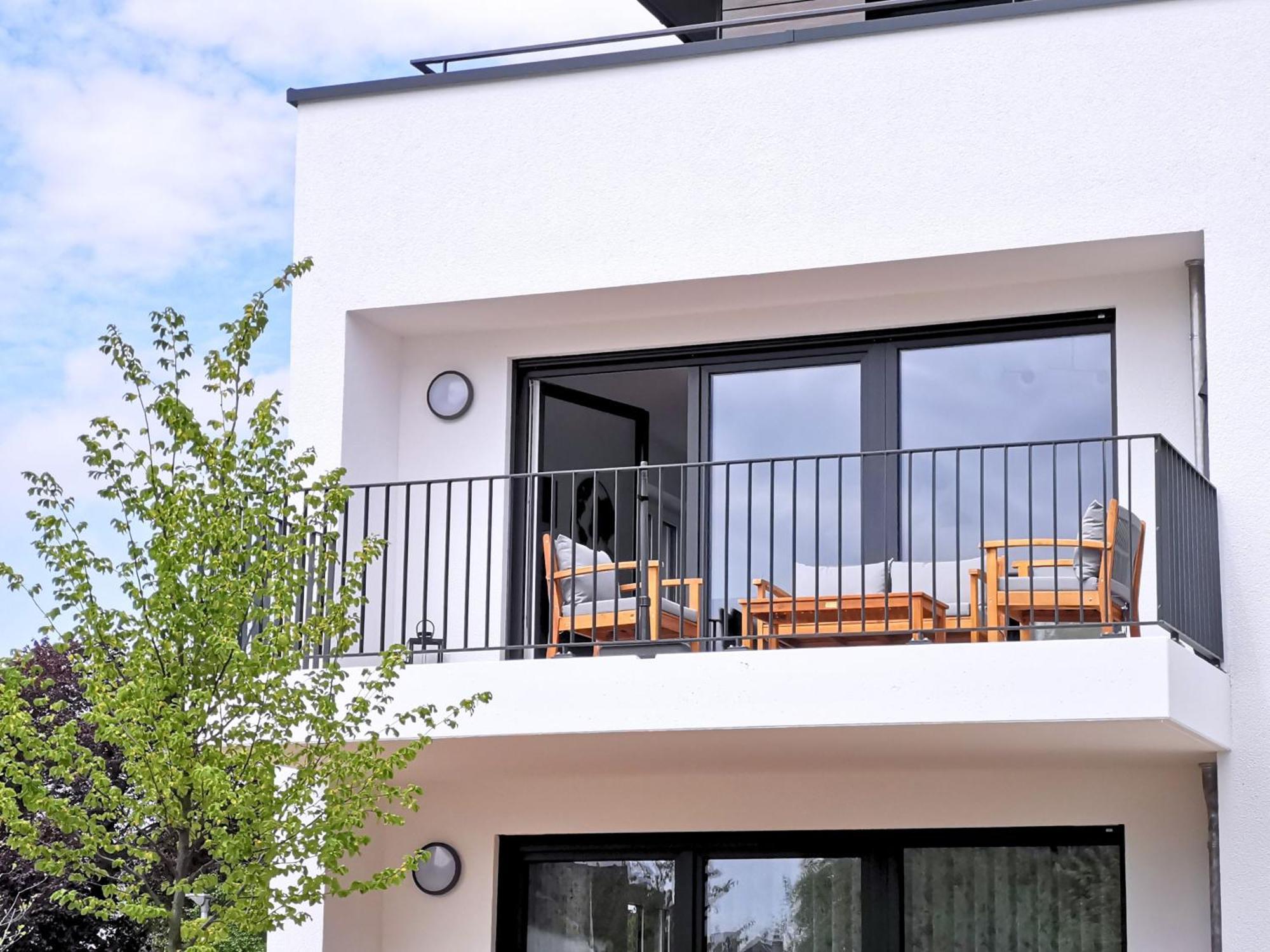 シュトラウビングFynbos Penthouse Deluxe, Balkon, Parkplatzアパートメント エクステリア 写真